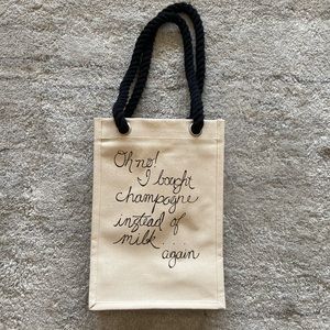 Canvas Wine Tote Bag